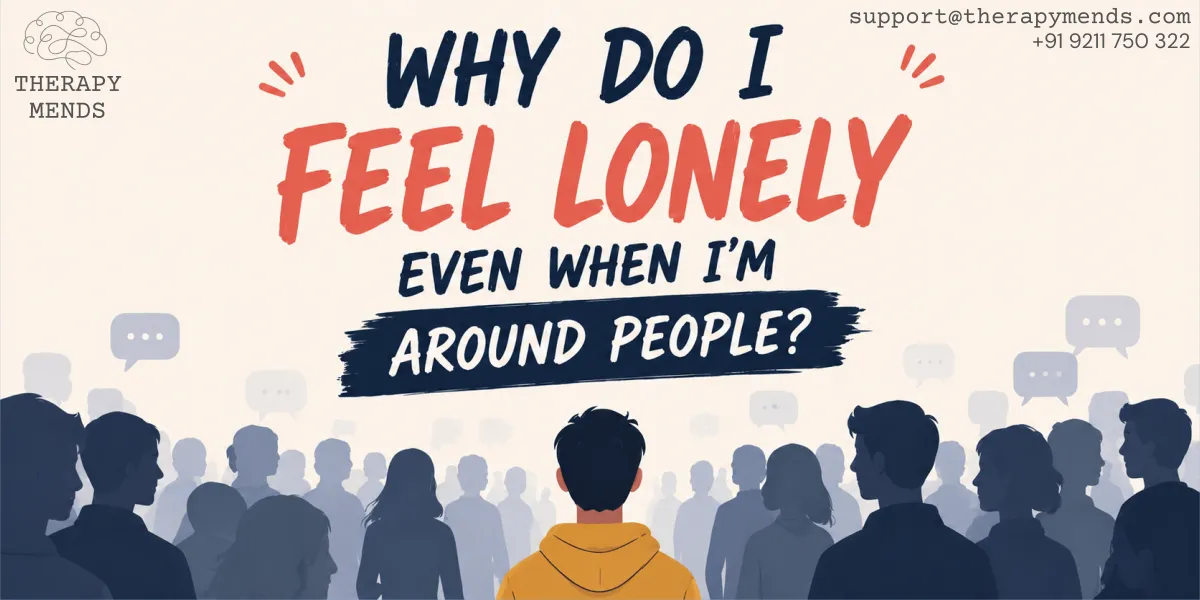 Feeling lonely around people in a social setting